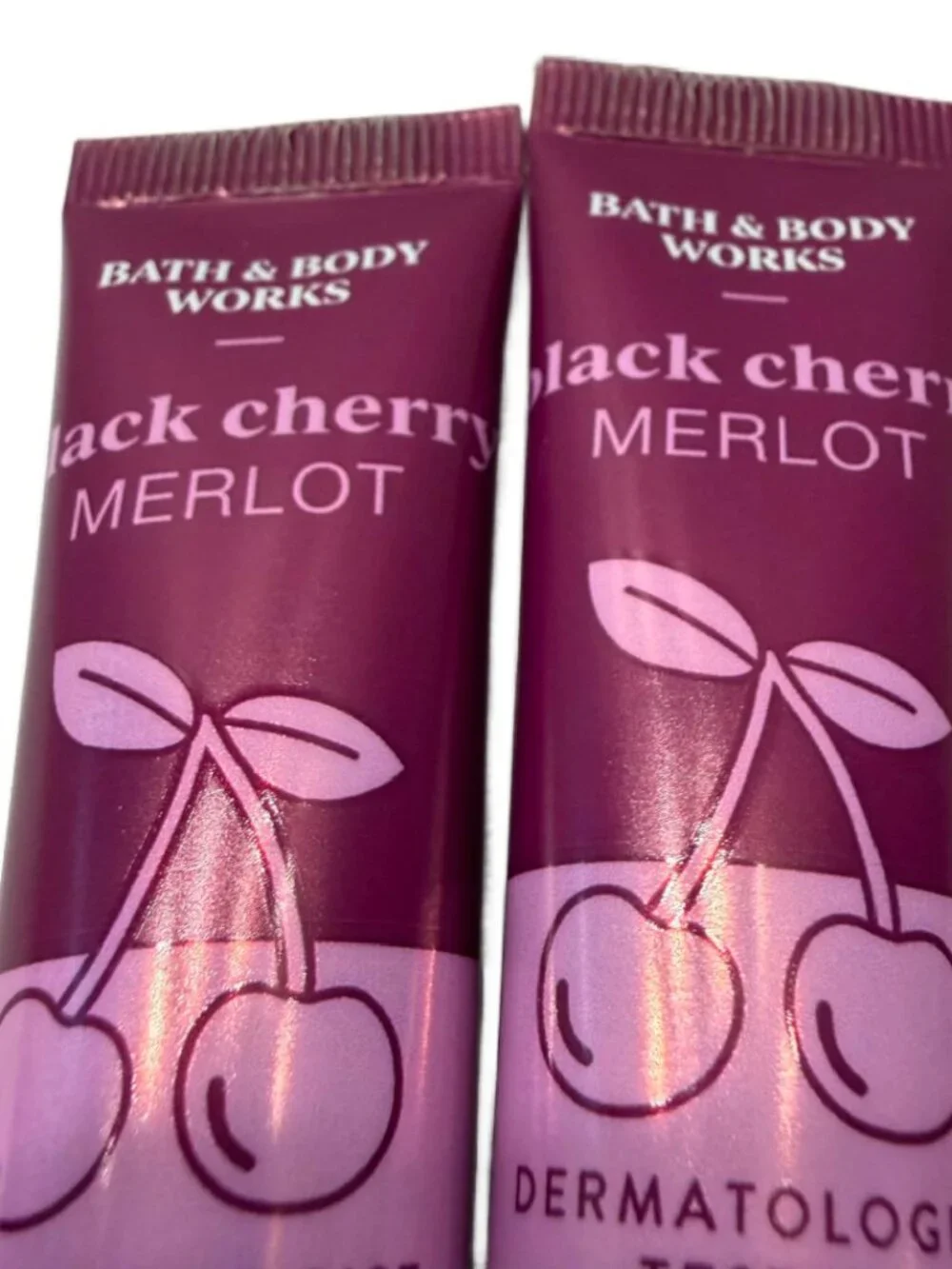 Lot of 2 Bath & Body Works BLACK CHERRY MERLOT Lip Gloss 0.47 ml Each NEW